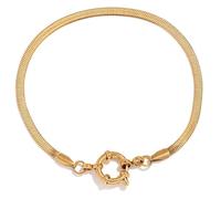 Boucle de chaîne à la mode en acier inoxydable robuste trombone portable pour ajouter de l'élégance à n'importe quel vêtement, Acier inoxydable