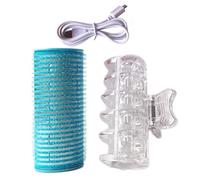 Boucle de cheveux portable : auto-adhésif rechargeable, fer à friser | Outil de coiffage de rouleau à chaleur rapide portable pour frange et les types de cheveux | Curler de cheveux - Utilisation
