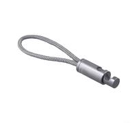 Boucle de corde à vent en alliage d'aluminium pour camping et randonnée - Accessoire de tente portable de type poussoir, 11 x 1,2 cm, 9,5 g, capacité de charge de 2 kg, compatible pour tentes et