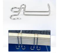 Boucle de fixation de câble solaire en acier inoxydable 304 avec design ouvert pour la sécurité et mécanisme anti-chute pour un maintien fiable du fil (40 mm)