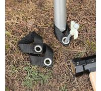 Boucle De Fixation D'ongles De Tente,Ensemble De 8 Pièces,Support De Poteau De Camping En Plein Air,Canopée De Pêche,Sangle De Fixation,Accessoires