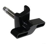 Boucle de guidon en alliage d'aluminium pour vélo pliable Brompton Joint traité CNC avec mécanisme de verrouillage serré Fonction lisse (Noir)