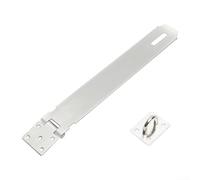 Boucle de plaque de verrouillage en acier inoxydable pour porte - Moraillon à l'ancienne avec construction en acier inoxydable 304 renforcé, résistant aux intempéries, finition polie lisse, (25,4 cm)