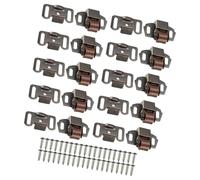 Boucle de porte de garde-robe à plat, 10 pièces, Clip de jambe basse, pour portes d ' armoire, interrupteurs de verrouillage à rouleau, Clip de pied bas, boucle d ' armoire