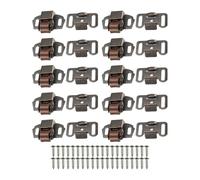 Boucle de porte de garde-robe à plat, 10 pièces, Clip de jambe basse, pour portes d ' armoire, interrupteurs de verrouillage à rouleau, Clip de pied bas, boucle d ' armoire