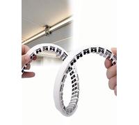 Boucle de quille de fixation de bande LED - Boîtier de bande LED pliable de 32,8 pieds, couvercle de tube avec clips de montage for armoire, crique, éclairage incurvé(15X10Millimeters/0.59x0.39")