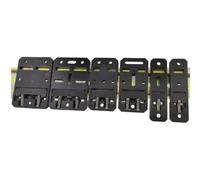 Boucle de rail de guidage DIN 35 mm, support de montage fixe PA66 Adaptateur pour clips de rail C45, installation sécurisée de circuit imprimé et d'équipement électrique, pour une installation facile