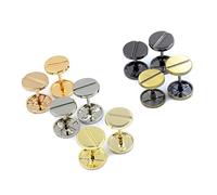 Boucle de Rivet en Forme de Roue 22/26/36/40/48MM Boucles de Fermoir en métal Boucle de Roue détachable for Sacs Boucle de Couture Accessoires de matériel de vêtement 4 pièces ( Color : Light gold , S