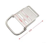 Boucle de sangle cylindrique de plongée, 12 x 6,6 cm, en acier inoxydable 316 avec résistance à la rouille et largeur de 5 cm, compatible pour la plongée BCD Backmount