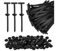 Boucle de Serre-Câble en Nylon 100 Pièces Collier de Serrage Multifonction Serre-Câbles Robustes Universal Cable Tie Buckle pour Réparation Automobile Fixation Rapide et Trou