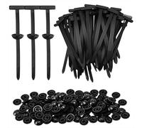 Boucle de Serre-Câble en Nylon Collier de Serrage Multifonction Serre-Câbles Robustes Universal Cable Tie Buckle pour Réparation Automobile Fixation Rapide et Trou 100 Pièces