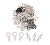 Boucle de soudure circulaire Rondelles à ressort for cosses à souder PCB 2,2-6,2 mm 0,25 mm Argent Lot de 1000 à 2000 pièces(4.2 dual 1000pcs)