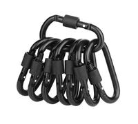Boucle de verrouillage en forme de D pour escalade en plein air, porte-clés de survie pour camping, escalade, crochet de sac à dos, porte-clés en aluminium