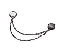 Boucle d'écharpe ronde longue chaîne châle Snap multifonctionnel boucle écharpe légère poignet cravate Snap broche élégante, One Size, Comme décrit