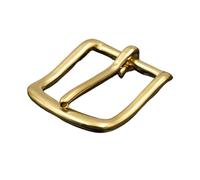 Boucle demi-boucle à une broche, Boucle de ceinture à barre d'extrémité en laiton massif, moitié broche unique for sangle sac cuir, plusieurs tailles(25mm)