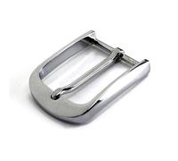 Boucle demi-boucle à une broche, Boucles de ceinture 20pcs 40mm métal multicolore fin barre talon simple broche moitié for hommes et femmes(Silver)