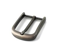 Boucle demi-boucle à une broche, Boucles de ceinture 20pcs 40mm métal multicolore fin barre talon simple broche moitié for hommes et femmes(Brushed Brown)