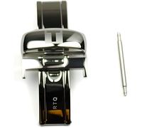 Boucle déployante en acier Tissot T640015875 pour bracelets en cuir de 18 mm - TISSOT - Homme - Argenté