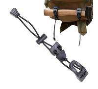 Boucle d'extension pour sac de randonnée, support de sangle de bâton de randonnée - Boucle de fixation élastique réglable - Boucle de fixation, corde de fixation de randonnée, fixation de canne de