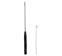 Boucle d'inoculation en acier inoxydable avec 50 anneaux en nichrome (1 mm - 4 mm) pour microbiologie, mycologie et culture de plaques d'agar - Outil de laboratoire (1 mm - 4 mm - 4 m (1 mm - 4 mm - 1