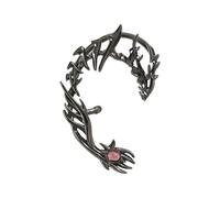 Boucle d'oreille à clip réglable en zircon sur le thème du dragon - Boucles d'oreilles élégantes pour femme non percées - Pour un usage quotidien, Moyen, Comme décrit, Comme décrit.