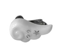 Boucle d'oreille à clip tendance pour oreilles non percées - Convient pour les jeunes femmes à la recherche de la mode polyvalente - Manchette d'ange droite