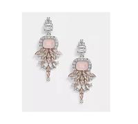 Boucle d'oreille - ASOS DESIGN - Rose argenté - Argent - 7 cm - Femme