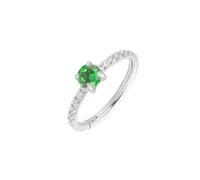 Boucle D'Oreille Cartilage Argent, 1pcs 16G Titane Piercing Nez Bijoux pour les Femmes et les Hommes Créoles d'éternité avec zircon cubique rond vert, Rond argenté-vert, 1.2x8mm