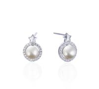 Boucle Doreille Cartilage Femme, Clou D'Oreilles Femme Argent 925 Zircone Cubique Étoile 13.8X6.7mm pour Fête Des Mères Bijoux