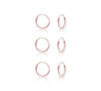 Boucle d'oreille - Creoles Or Femme - Boucle Oreille Homme - Helix Piercing Oreille - Boucles d'oreilles Argent - Percing Oreille - Boucles Oreilles Femme - Creole Plaque Or - Diamètre 10 mm