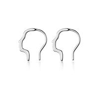 Boucle d'oreille de cerceau de lune en douceur pour les femmes 925 bijoux