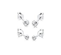 Boucle d'oreille - ELLI - Réf 0906540112 - Argent 925 - 2 paires - Diamètre 3mm et 4mm