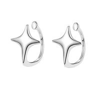 Boucle d'oreille en forme d'étoile élégante et facile à porter - Clip d'oreille en forme d'étoile personnalisée pour fête et rendez-vous