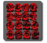 Boucle d'oreille en grenat rouge naturel 0.15 cts - Marque ABIJOUX - Taille 3 mm - Clarté IF-VVS1
