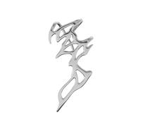 Boucle d'oreille en métal liquide accrocheur flamme clip géométrique fête cadeau géométrique bijoux manchette personnalisée