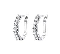 Boucle D'Oreille Femme, Boucle D'Oreille Clou Zirconium Or Blanc Zircone Cubique Ronde pour Bal de Promo Bijoux