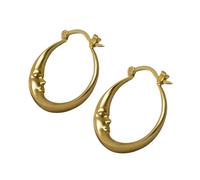 Boucle d'oreille gothique Moon Unique Gros clous d'oreille elliptiques Thème Halloween Yeux d'oreilles Or/Argent Ornements de couleur Bijoux d'oreille tendance, taille unique, Comme décrit