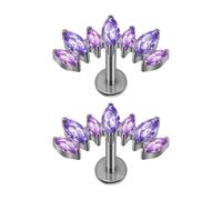 Boucle d'oreille incurvée en forme de T filetée pour piercing cartilage artisanat en alliage portable bijoux de corps accessoire d'oreille fileté tendance, One Size, Comme décrit, Comme décrit.