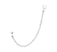 Boucle D'oreille Individuelle Brillaxis Argent Rhod