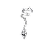 Boucle d'oreille inhabituelle sans perçage en forme de pierre élégante à clip pour femmes et filles Boucles d'oreilles gauche