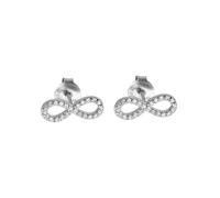 Boucle d'oreille - Lotus Silver - Infini - Argent 925 - Oxyde de zirconium - Femme