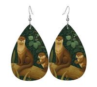 Boucle D'Oreille Loutres Des Forêts Enchantées Boucles D'Oreilles Forme De Larme Tendance Pendantes D'Oreille Pour Bijoux Fêtes Quotidien