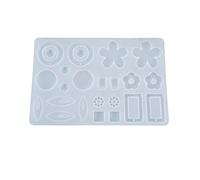 Boucle d'oreille Moule en Résine Moule Resine Epoxy Bijoux Boucle D'oreille Résine Coulée Moule en Silicone Moule Resine pour Création de Bijoux, Pendentif, Collier, Boucles d'oreilles, Décoration