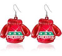 Boucle Doreille noel Lumineuse Boucle D'oreille Noel Boucles oreille LED, Cadeau de Noël pour Femmes Filles Enfants (couleur I)