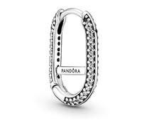 Boucle d'oreille pavée Link Pandora ME - Argent Argent