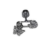 Boucle d'oreille papillon étincelante en acier inoxydable pour cartilage tragus bijoux pour usage quotidien et fête en acier inoxydable pour cadeaux