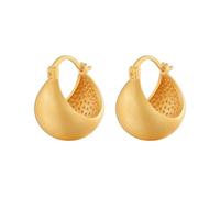 Boucle D'Oreille Pendante, Boucle D Oreille Pendantes Femme Or Pendentif Rond 15X21mm pour Saint Valentin Bijoux