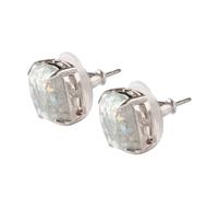 Boucle D'Oreille Plaqué Or Mini d'oreilles mignonnes pour femmes, Design littéraire, d'oreilles creuses, galvanoplastie, en argent Clous (Silver, One Size)