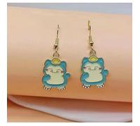 boucle d'oreille pokemon ronflex accessoire bijoux fantaisie cadeau femme enfant deguisement dessin animé