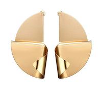 Boucle d'oreille vague géométrique Boucles d'oreilles Bijoux de fête Accessoires pour femmes filles, or créatif et utile